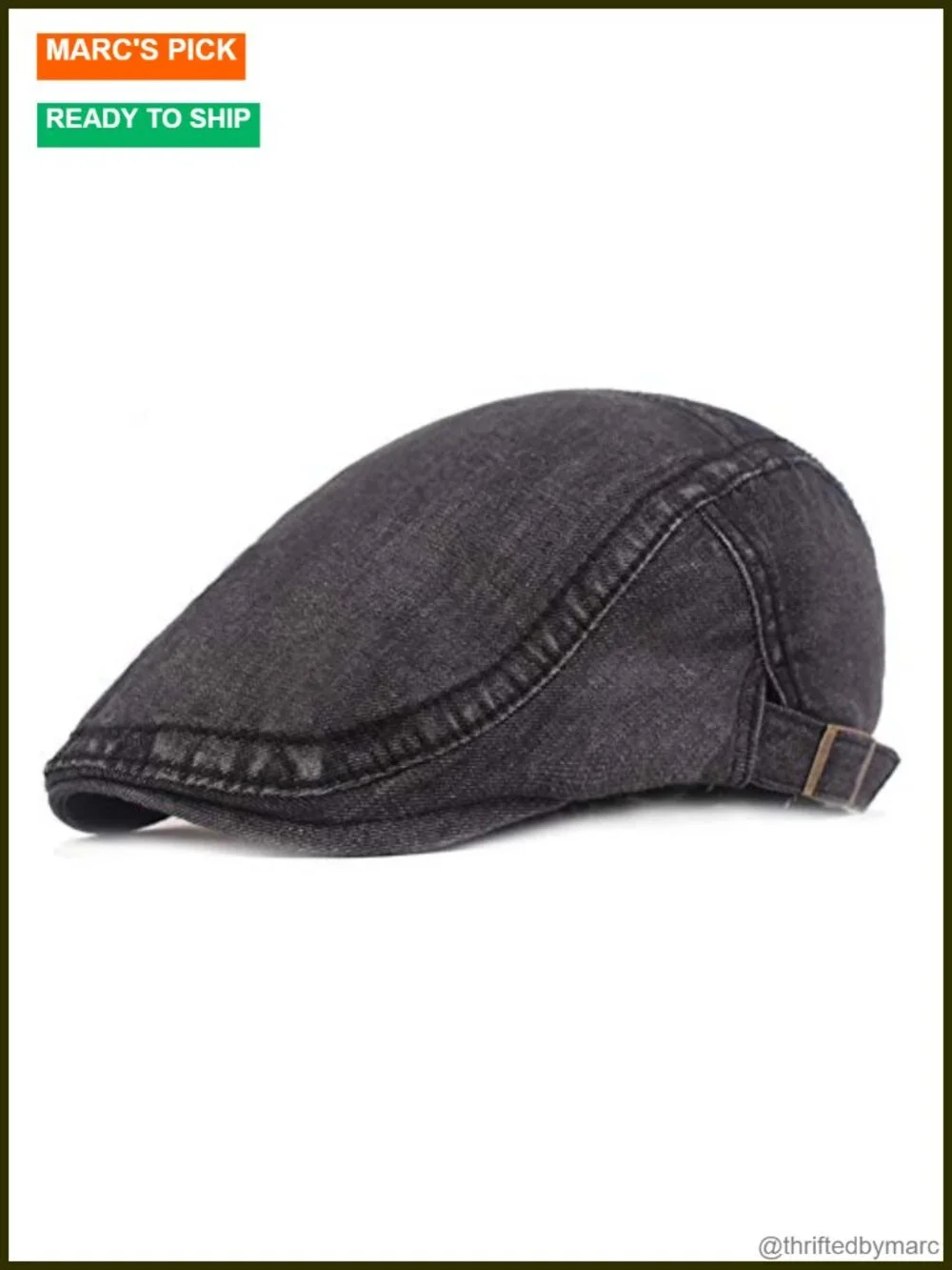 Unisex Denim Newsboy Hat Cotton Flat Ivy Gatsby Cap Adjustable